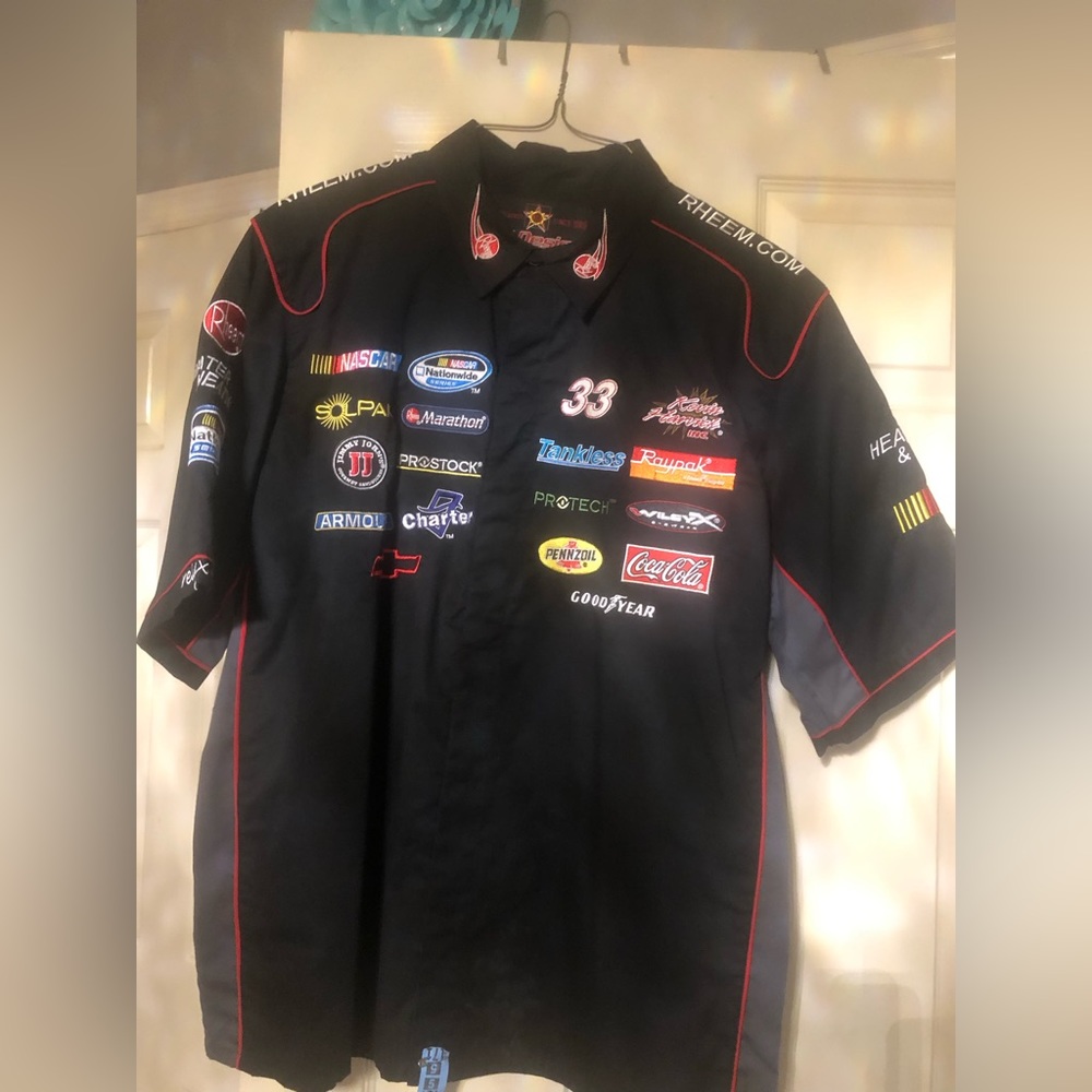 Rheem racing shirt be the flyest in the room